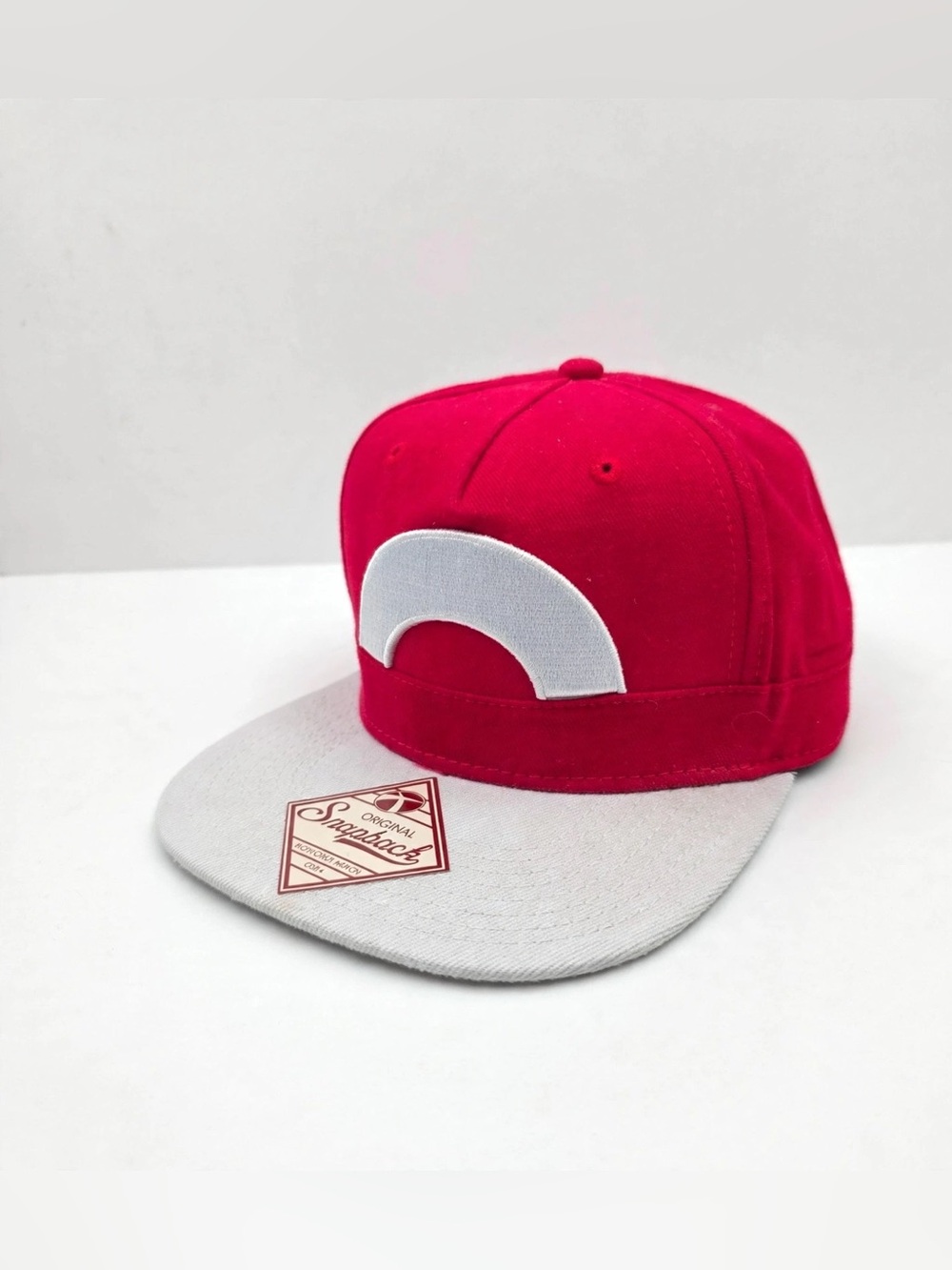 Pokemon Ash Ketchum Snapback Hat Bioworld Red White Cosplay Adjustable